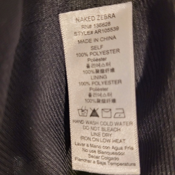 Naked Zebra Cold Shoulder Romper Black Size L - Picture 5 of 8